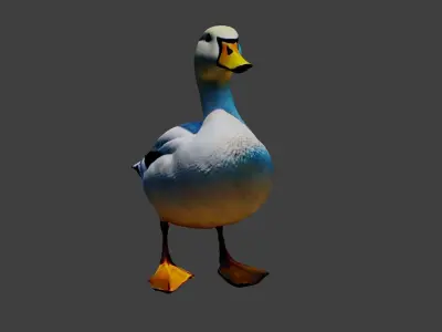 Duck Animal Low-poly 3D model purchase
