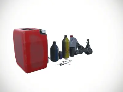 Plastic Can Bottles Funnel  3D model