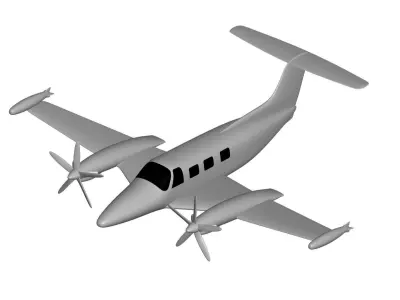 Piper PA-42 Cheyenne 3D model purchase