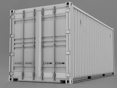 Shipping Container 20ft 3D model purchase