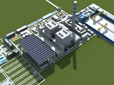 Power Station 2 3D model
