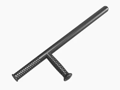 Tonfa plastic 3D model