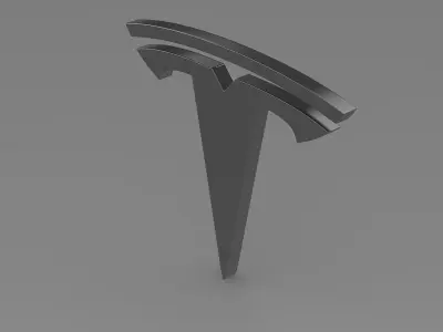Tesla wheel Logo  3D model