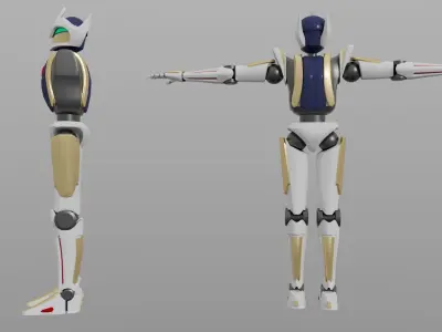Original Combat Robot Free low-poly 3D model