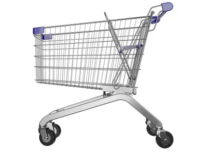 Shopping Carts BLENDER 3D Model Cycles 3D model