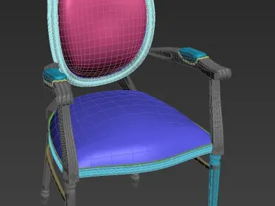 vintage chair 3D model buy