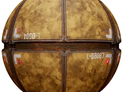 PBR Seamless Sci-Fi Texture 47 Low-poly 3D model