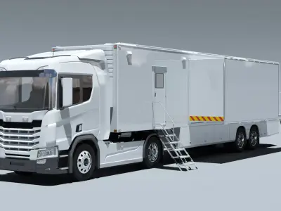 Generic Mobile Office Truck 3D model