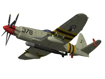 Westland Wyvern Mk4 3D model purchase