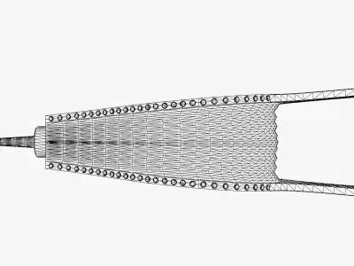 Medieval Blacksmith Bellows Low-poly 3D model