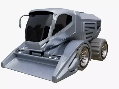 Civilian Use Snow Groomer 3D model