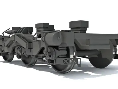 Train Wheels 3D model buy