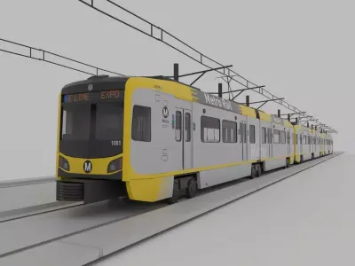  Kinkisharyo P3010 Expo Line LA Metro 3D model 3D model