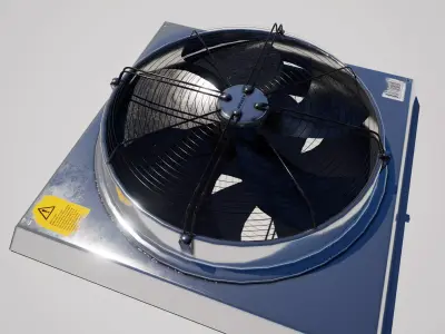 Industrial Fan Low-poly 3D model purchase