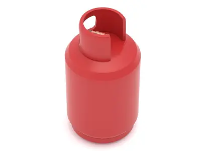 Gas Cylinder 01 Low-poly 3D model