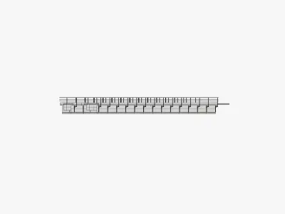 Overground Train Tracks 3D model
