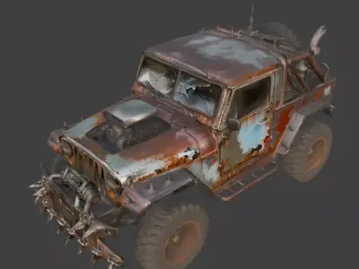 Sport Edition Off-Road 4x4 3D Model V01 Low-poly 3D model