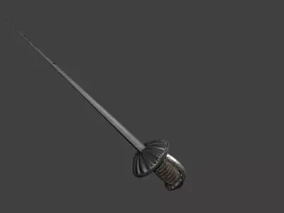 Rapier sword 3D model purchase