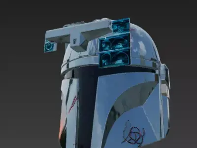 Legacy of Beskar - The Mandalorian Helmet 3D model