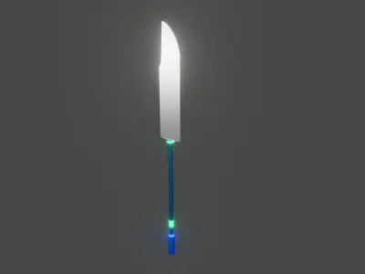 Glaive Weapon Low-poly 3D model
