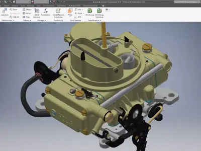 Engine Carburetor 3D Model 3D model
