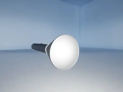 Flashlight light bulb 3D model Free low-poly 3D model