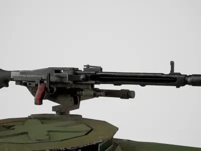 Lowpoly Leopard 2A7 German Main Battle Tank Low-poly 3D model