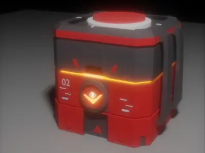 SiFi Contener Asset For Pesonal Use And More 3D model