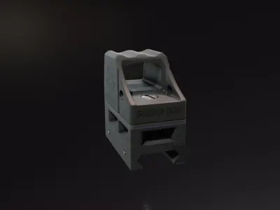 Shield CQS Low-poly 3D model