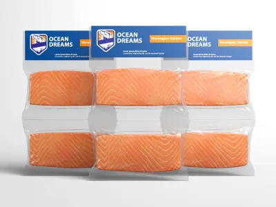Salmon Package 3D model