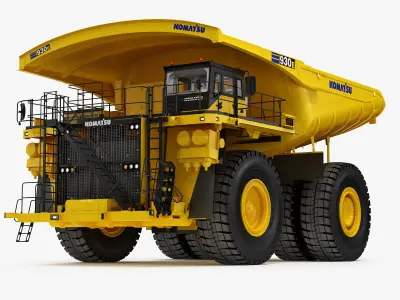 Komatsu 930 E-5 Mining Dump Truck 3D model