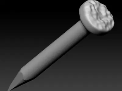 metal nail  3D model