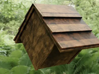 Realistic Bird House 3D model