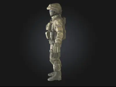 Camouflage Operator  Master of the Hidden Terrain 3D model