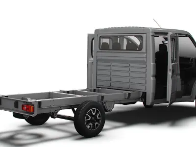 Opel Movano Chassis Truck CrCab 4035WBXL HQInterior 2023 3D model