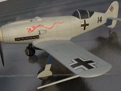Messerschmitt Me-209 v1 3D model