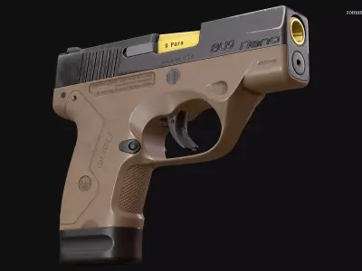 Beretta NANO Low-poly 3D model