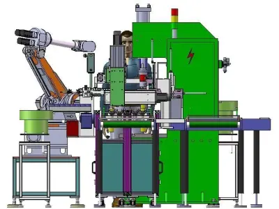 Universal joint production line 3D model
