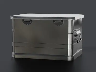 Aluminum Container 002 XS 3D model