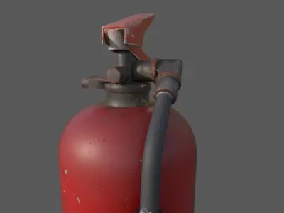 Fire Extinguisher Free low-poly 3D model purchase
