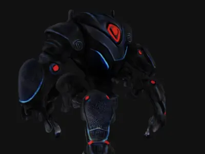 Sci-fi robot Free low-poly 3D model buy