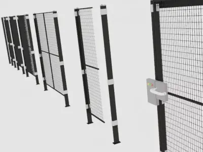 Safety fence 3D model