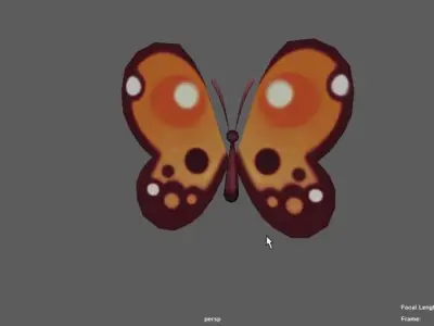 Butterfly 3D model 7