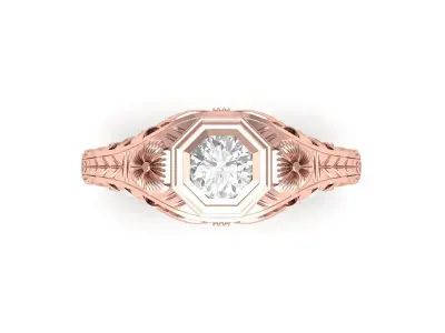 Wedding Ring 3D print model 73