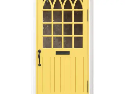 Entrance classic door 132 3D model