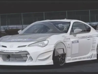 Toyota GT86 ings1 n spec r part only 3D model