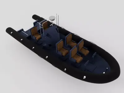 Tugboat Passenger  Low-poly 3D model