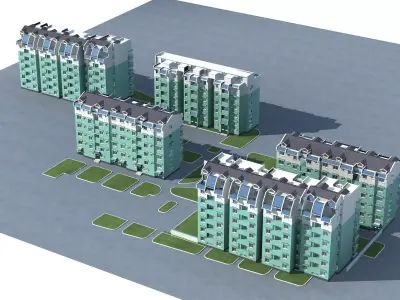 Multi Residential 3D model 39
