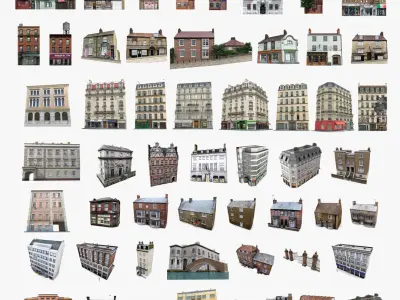 54 Realistic House Game Collection 3D model