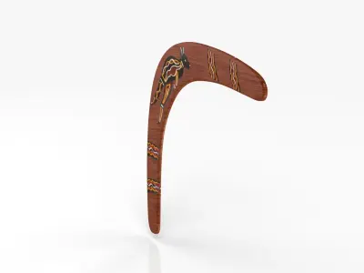 Australian Boomerang 1 Low-poly 3D model